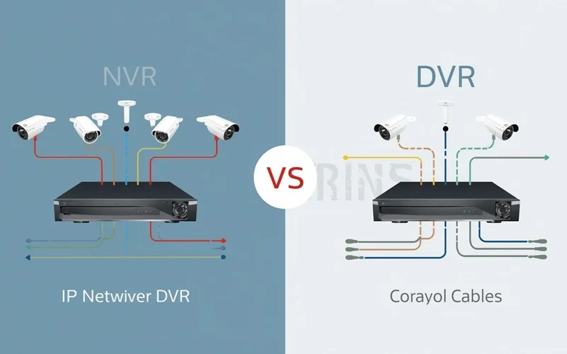 تفاوت NVR و DVR در سیستم‌های نظارت تصویری